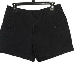 Lizwear By Liz Claiborne Size 6 Black Mid-Rise Casual Women's Shorts